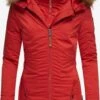 Marikoo Manteaux Dhiver Manteau D’hiver Sanakoo Femme Rouge -Marikoo 0151d76e840c0a5556f452e653c25410