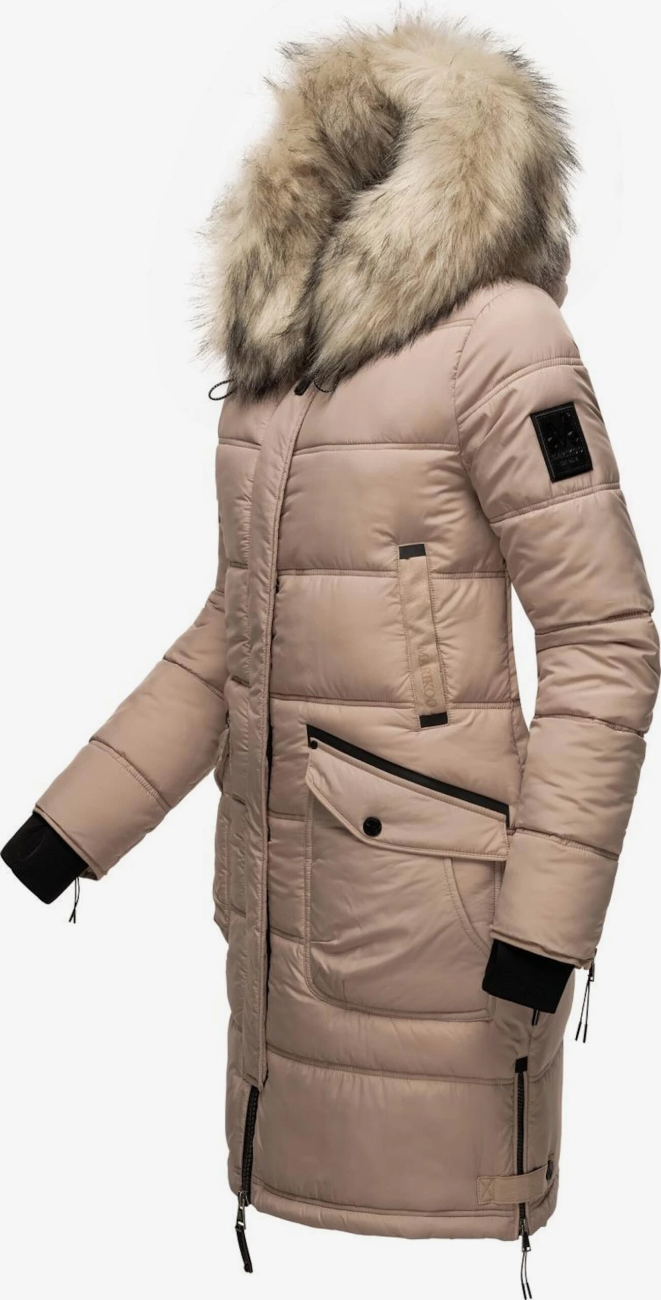 Marikoo Manteaux Dhiver Manteau D’hiver Chaskaa Femme Taupe 4 Marikoo Manteaux Dhiver Manteau D’hiver Chaskaa Femme Taupe – Image 2