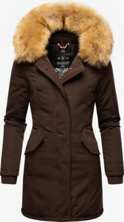 Marikoo Parkas Parka D’hiver Karmaa Femme Marron