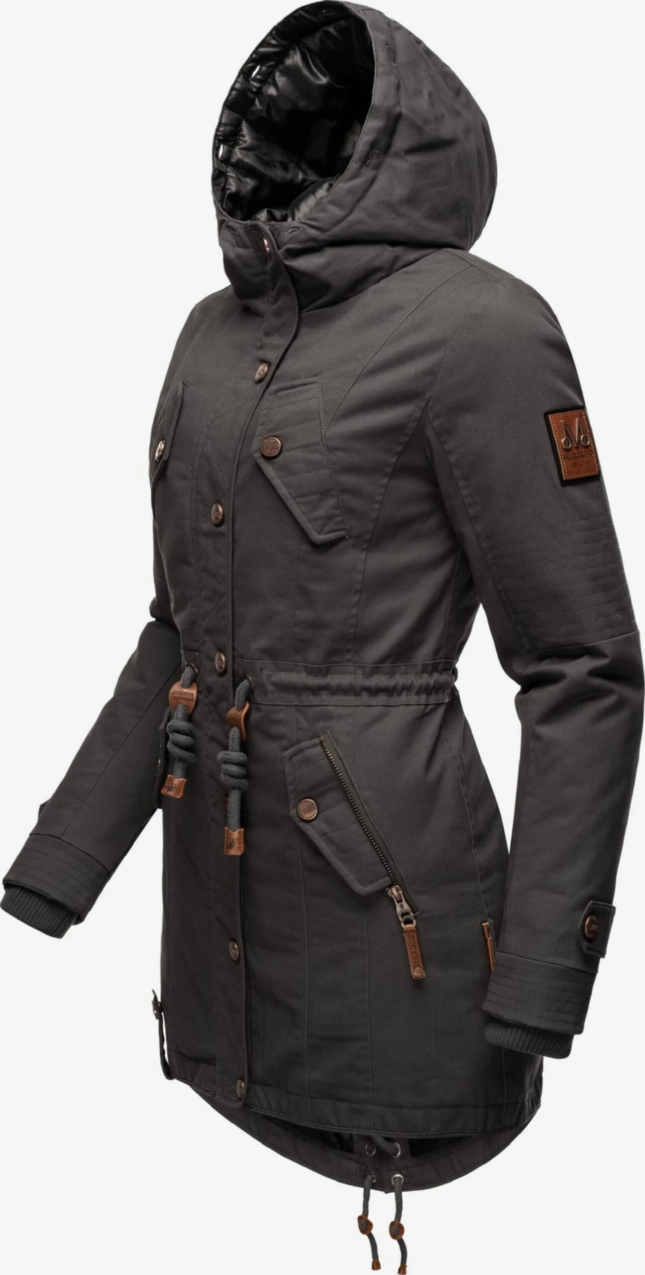 Marikoo Parkas Parka D’hiver La Viva Prc Femme Anthracite 6 Marikoo Parkas Parka D’hiver La Viva Prc Femme Anthracite – Image 4