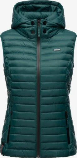 Marikoo Vestes Sans Manches Gilet Femme émeraude
