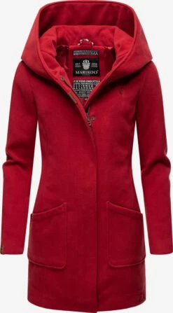 Marikoo Manteaux Dhiver Manteau D’hiver Maikoo Femme Rouge Rubis