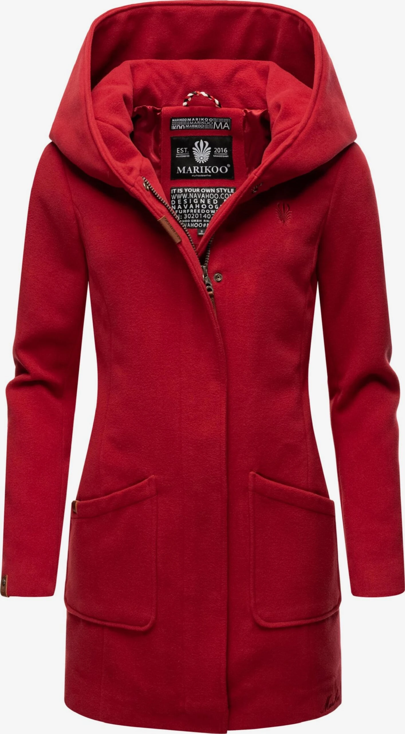 Marikoo Manteaux Dhiver Manteau D’hiver Maikoo Femme Rouge Rubis 3 Marikoo Manteaux Dhiver Manteau D’hiver Maikoo Femme Rouge Rubis