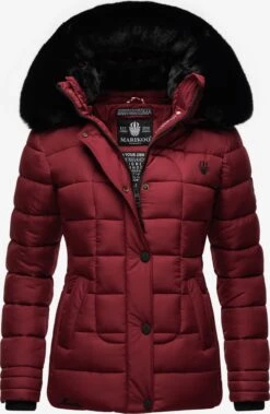 Marikoo Vestes Dhiver Veste D’hiver Qesraa Femme Rouge Cerise