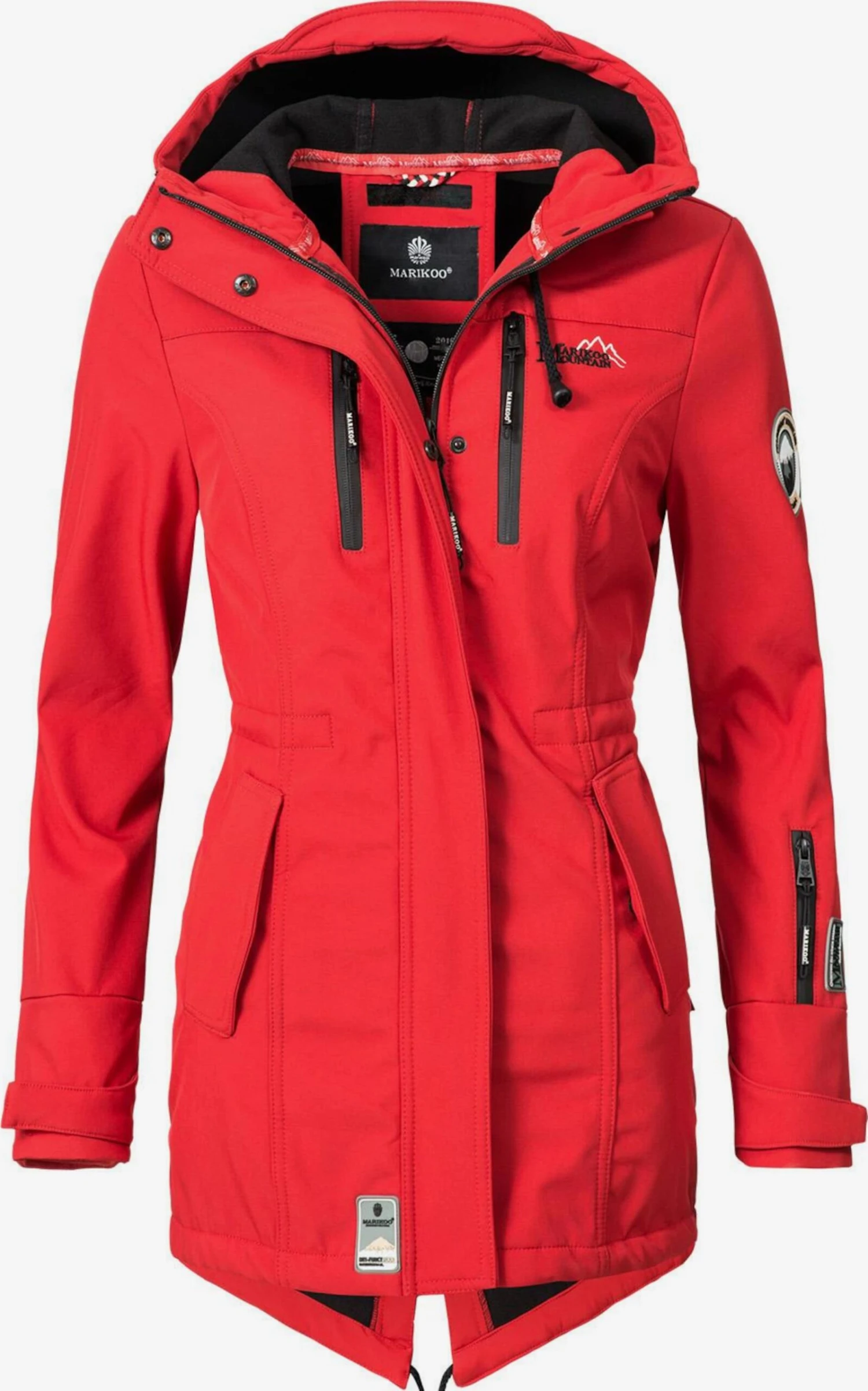 Marikoo Manteaux De Pluie Manteau Fonctionnel Zimtzicke Femme Rouge Clair