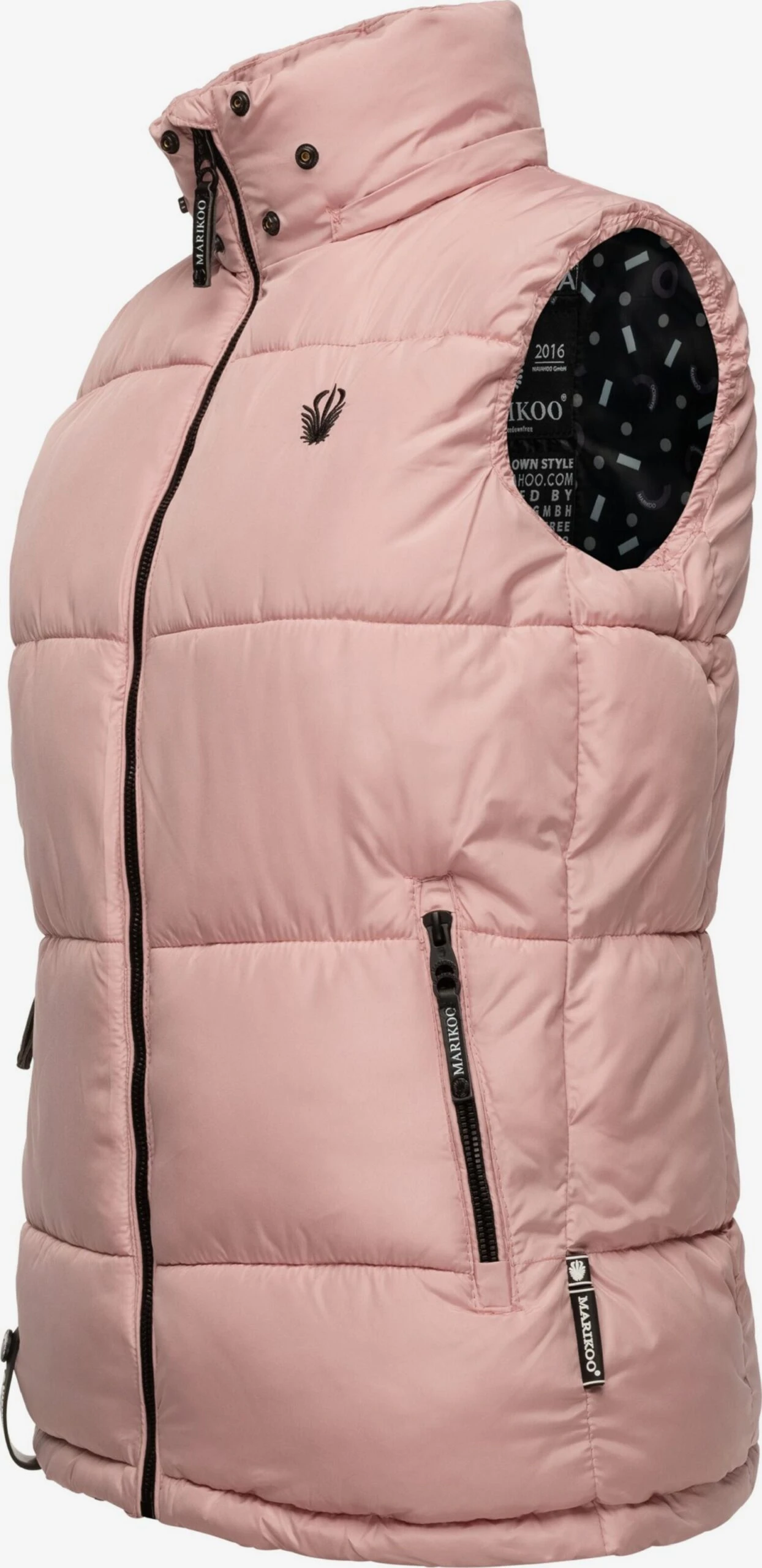 Marikoo Vestes Sans Manches Gilet Eisflöckchen Femme Rose 4 Marikoo Vestes Sans Manches Gilet Eisflöckchen Femme Rose – Image 2