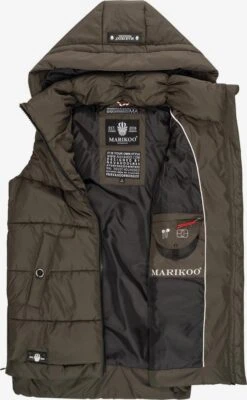 Marikoo Vestes Sans Manches Gilet Zarinaa Femme Anthracite -Marikoo 0f3f902d3f8757eac9c2ab21f97d63b7