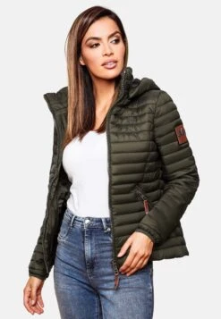 Marikoo Vestes De Mi-saison Veste Mi-saison Löwenbaby Femme Olive -Marikoo 0f79ccc53931ad9b8e73407dc43973ca