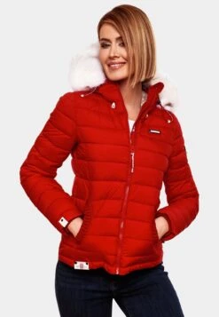 Marikoo Vestes Dhiver Veste D’hiver Nasriin Femme Rouge -Marikoo 11fc9857e61b4af99be84071a1485216