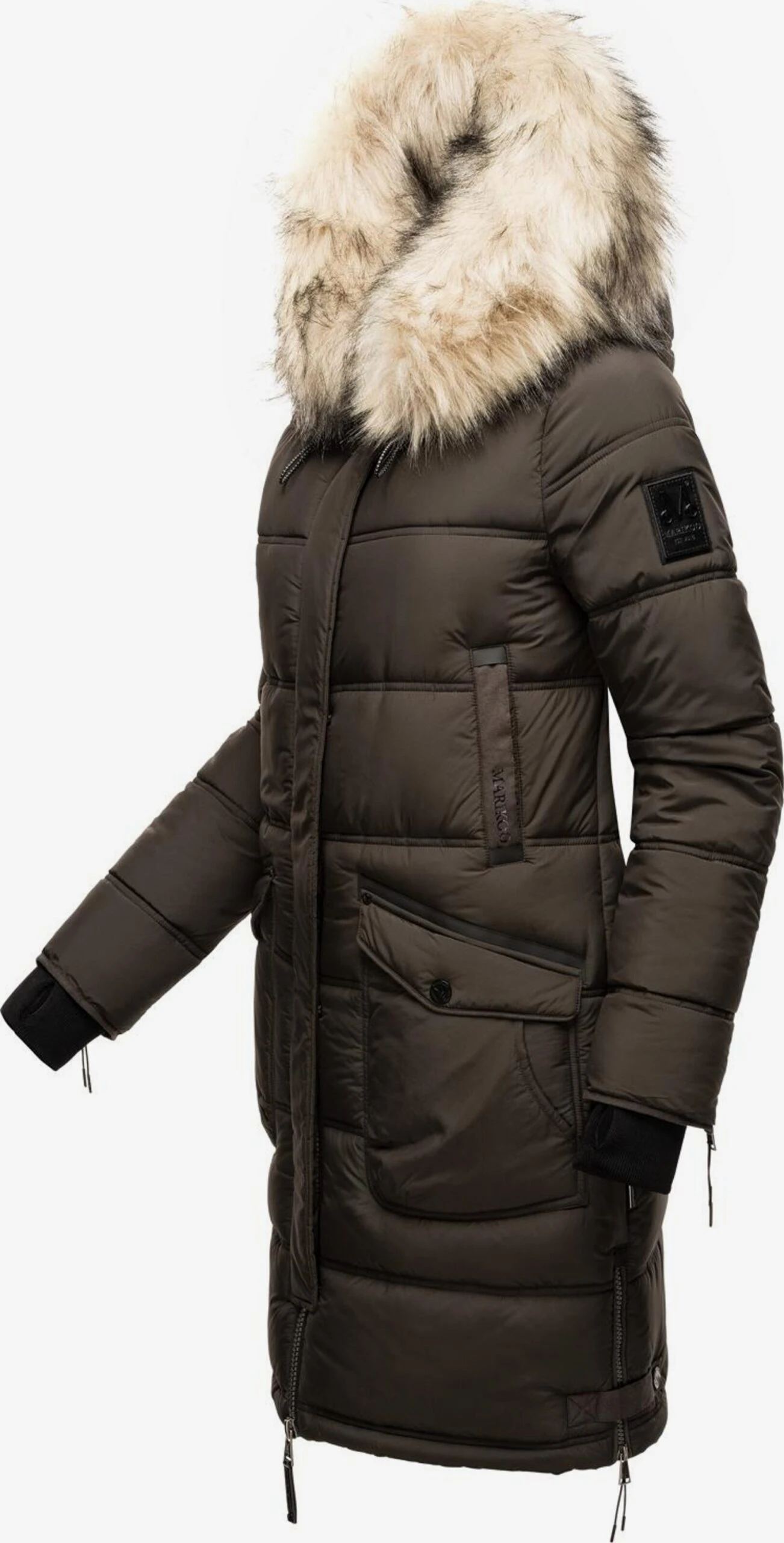 Marikoo Manteaux Dhiver Manteau D’hiver Chaskaa Femme Gris Basalte 4 Marikoo Manteaux Dhiver Manteau D’hiver Chaskaa Femme Gris Basalte – Image 2