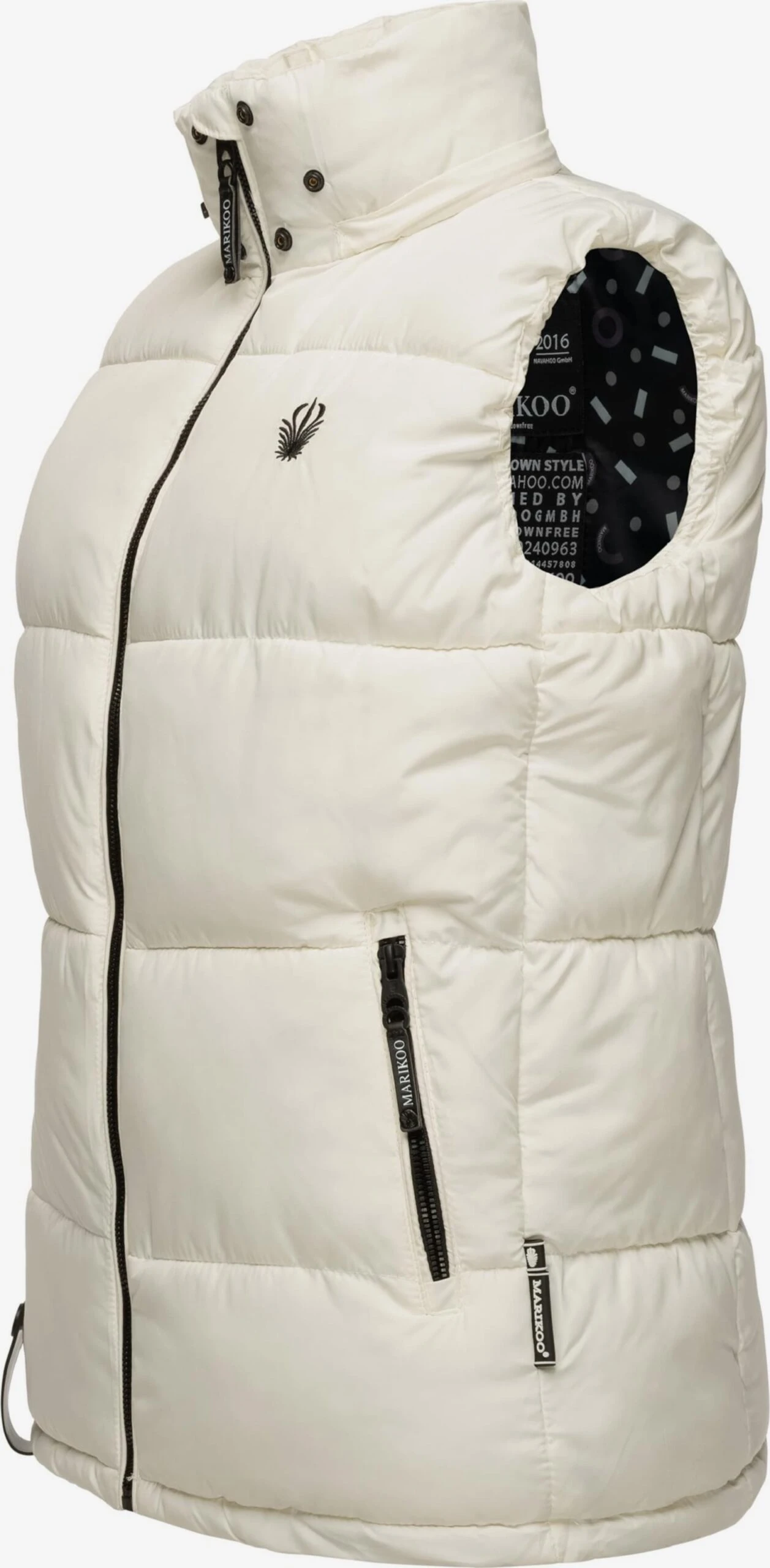 Marikoo Vestes Sans Manches Gilet Eisflöckchen Femme Blanc Cassé 4 Marikoo Vestes Sans Manches Gilet Eisflöckchen Femme Blanc Cassé – Image 2