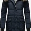 Marikoo Manteaux Dhiver Manteau D’hiver Chaskaa Femme Bleu Marine -Marikoo 175c73f5050e3523a705e616bbd251c7