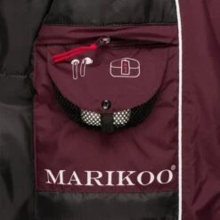 Marikoo Manteaux Dhiver Manteau D’hiver Femme Rouge Cerise -Marikoo 19020d35d4ab9a33a808a17bf514bac7
