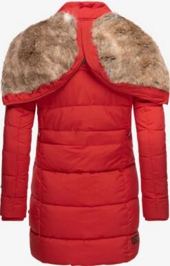 Marikoo Manteaux Courts Manteau D’hiver Femme Rouge -Marikoo 1916a9104463285a25b63dcb4481a22a