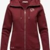 Marikoo Sweats Zippés Veste De Survêtement Setsunaa Femme Bordeaux -Marikoo 1935626067b73a50b03531bfe4f451e1