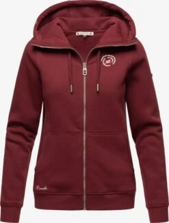 Marikoo Sweats Zippés Veste De Survêtement Setsunaa Femme Bordeaux