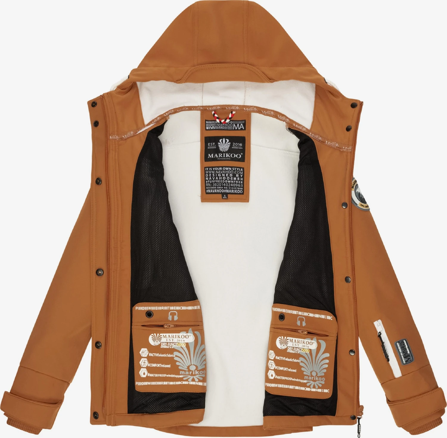 Marikoo Vestes De Mi-saison Veste Mi-saison Kleine Zicke Femme Caramel 7 Marikoo Vestes De Mi-saison Veste Mi-saison Kleine Zicke Femme Caramel – Image 5