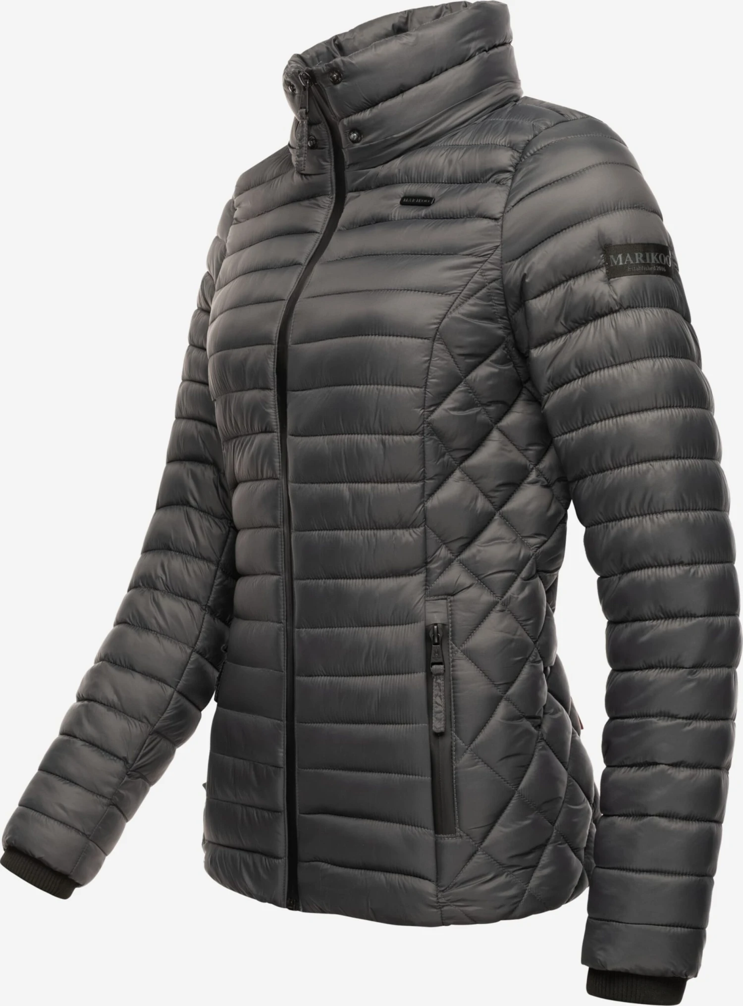 Marikoo Vestes De Mi-saison Veste Mi-saison Samtpfote Femme Anthracite 6 Marikoo Vestes De Mi-saison Veste Mi-saison Samtpfote Femme Anthracite – Image 4