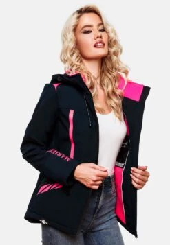 Marikoo Vestes Dhiver Veste D’hiver Femme Bleu Marine -Marikoo 1b9b8beb108a9f43e762c6015445db0d