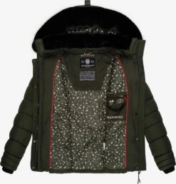 Marikoo Vestes Dhiver Veste D’hiver Qesraa Femme Kaki -Marikoo 1cf39076b96385355bc176b874869aed