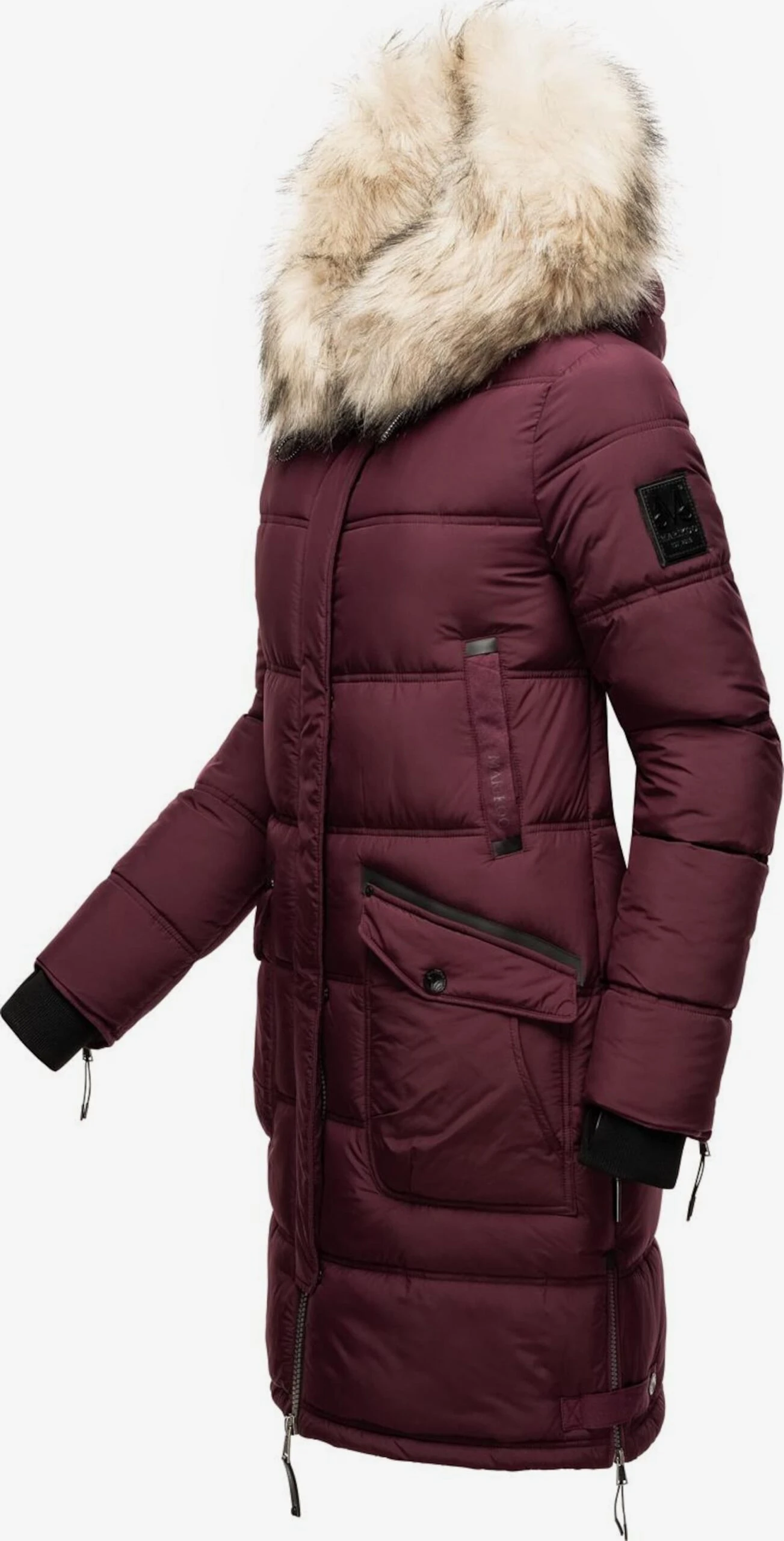 Marikoo Manteaux Dhiver Manteau D’hiver Chaskaa Femme Bordeaux 4 Marikoo Manteaux Dhiver Manteau D’hiver Chaskaa Femme Bordeaux – Image 2