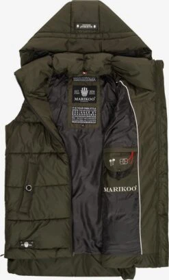 Marikoo Vestes Sans Manches Gilet Zarinaa Femme Vert Foncé 13 Marikoo Vestes Sans Manches Gilet Zarinaa Femme Vert Foncé -Marikoo 1e3ede9dcc52404bfc424f7551d3d03a