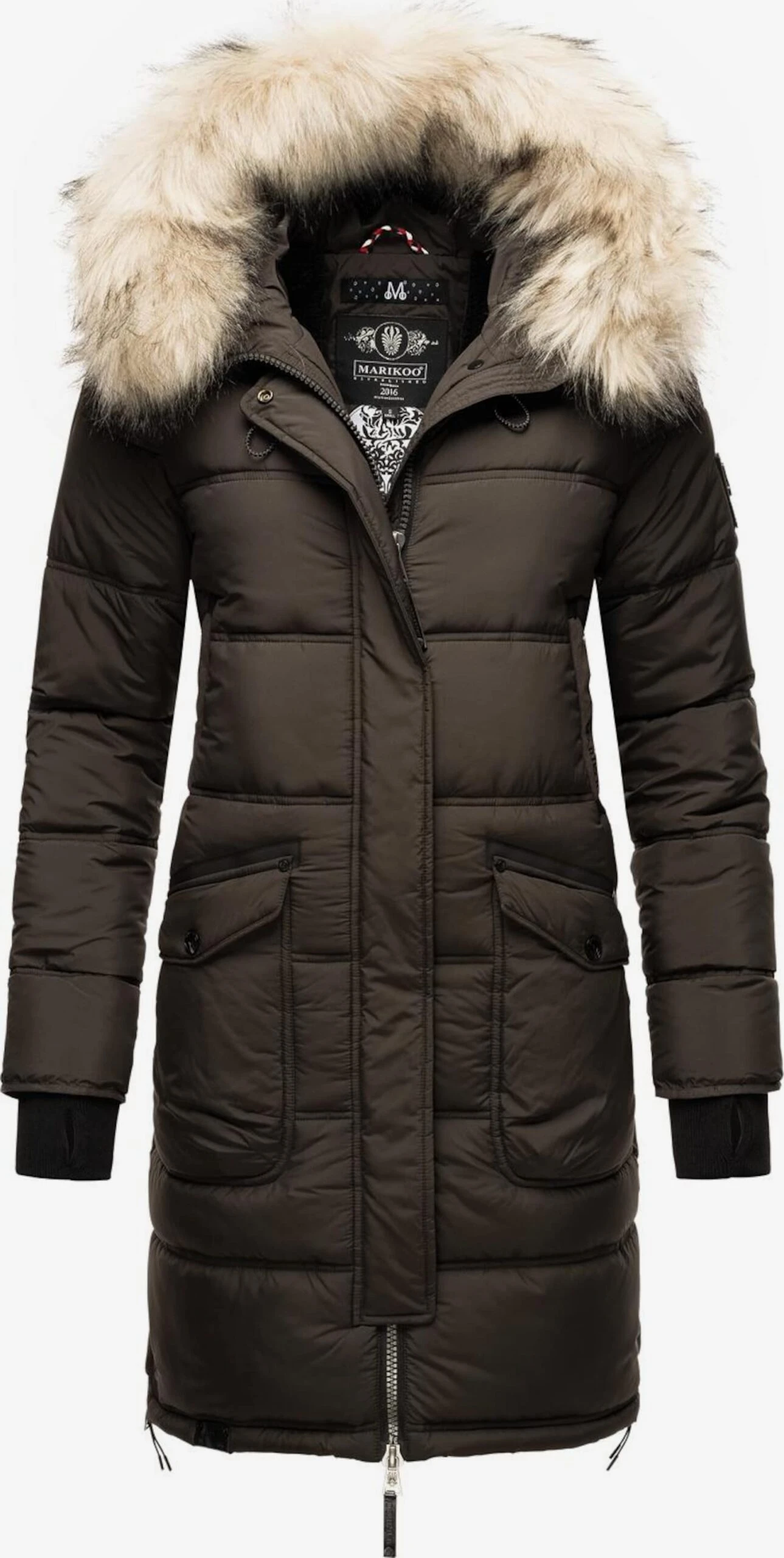 Marikoo Manteaux Dhiver Manteau D’hiver Chaskaa Femme Gris Basalte 3 Marikoo Manteaux Dhiver Manteau D’hiver Chaskaa Femme Gris Basalte