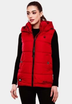Marikoo Vestes Sans Manches Gilet Zarinaa Femme Rouge -Marikoo 2149ebe605df7ec3232acc785a209910
