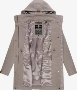 Marikoo Manteaux Dhiver Manteau D’hiver Femme Gris Fumé -Marikoo 215fd8568892d497cb211fa15c302faa