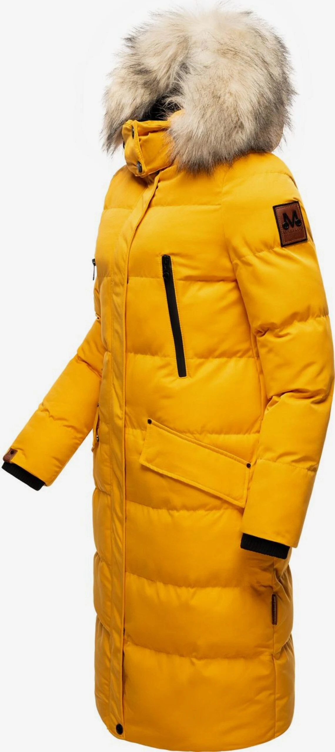 Marikoo Manteaux Dhiver Manteau D’hiver Schneesternchen Femme Jaune 4 Marikoo Manteaux Dhiver Manteau D’hiver Schneesternchen Femme Jaune – Image 2