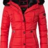 Marikoo Vestes Dhiver Veste D’hiver Lotusblüte Femme Rouge -Marikoo 24cd4f17292557af202a2f3003b17887