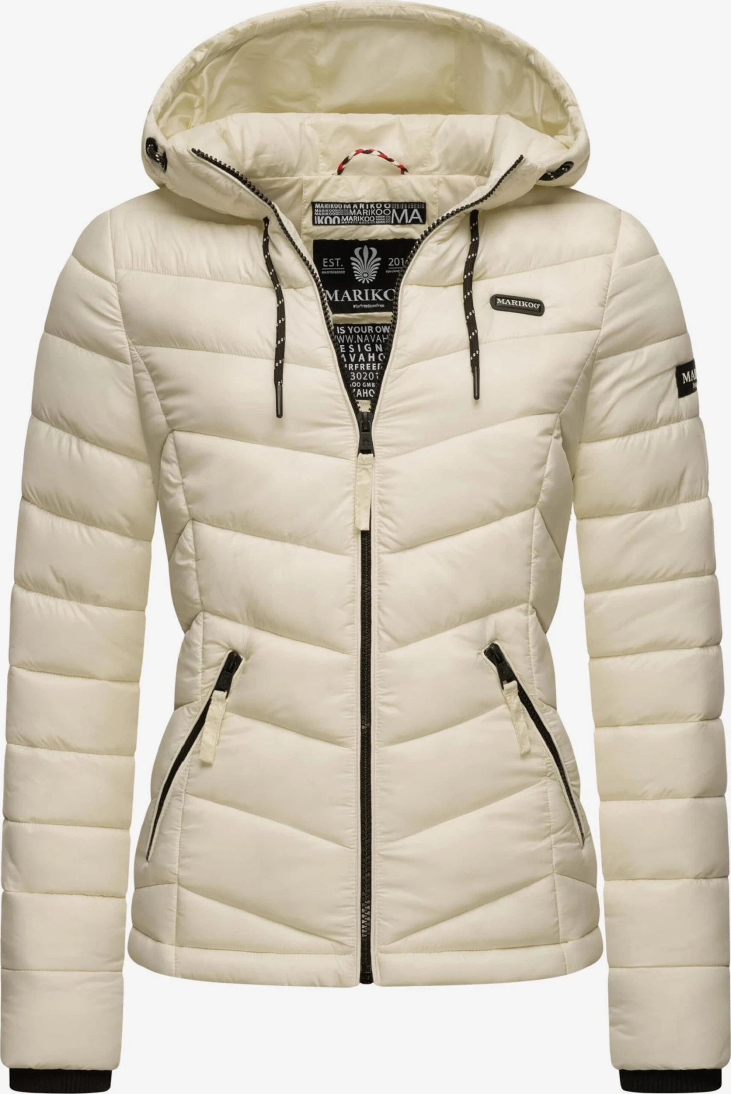 Marikoo Vestes De Mi-saison Veste Mi-saison Kuala Femme Beige Clair 3 Marikoo Vestes De Mi-saison Veste Mi-saison Kuala Femme Beige Clair