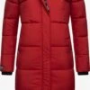 Marikoo Manteaux Dhiver Manteau D’hiver Femme Rouge Rubis -Marikoo 2921e182a5c3a844caa88c32fcccba2d