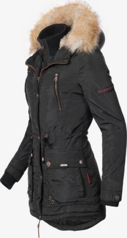 Marikoo Parkas Parka D’hiver Grinsekatze Femme Noir -Marikoo 29fa1c1a3a48cf131704e4b3cec896e7