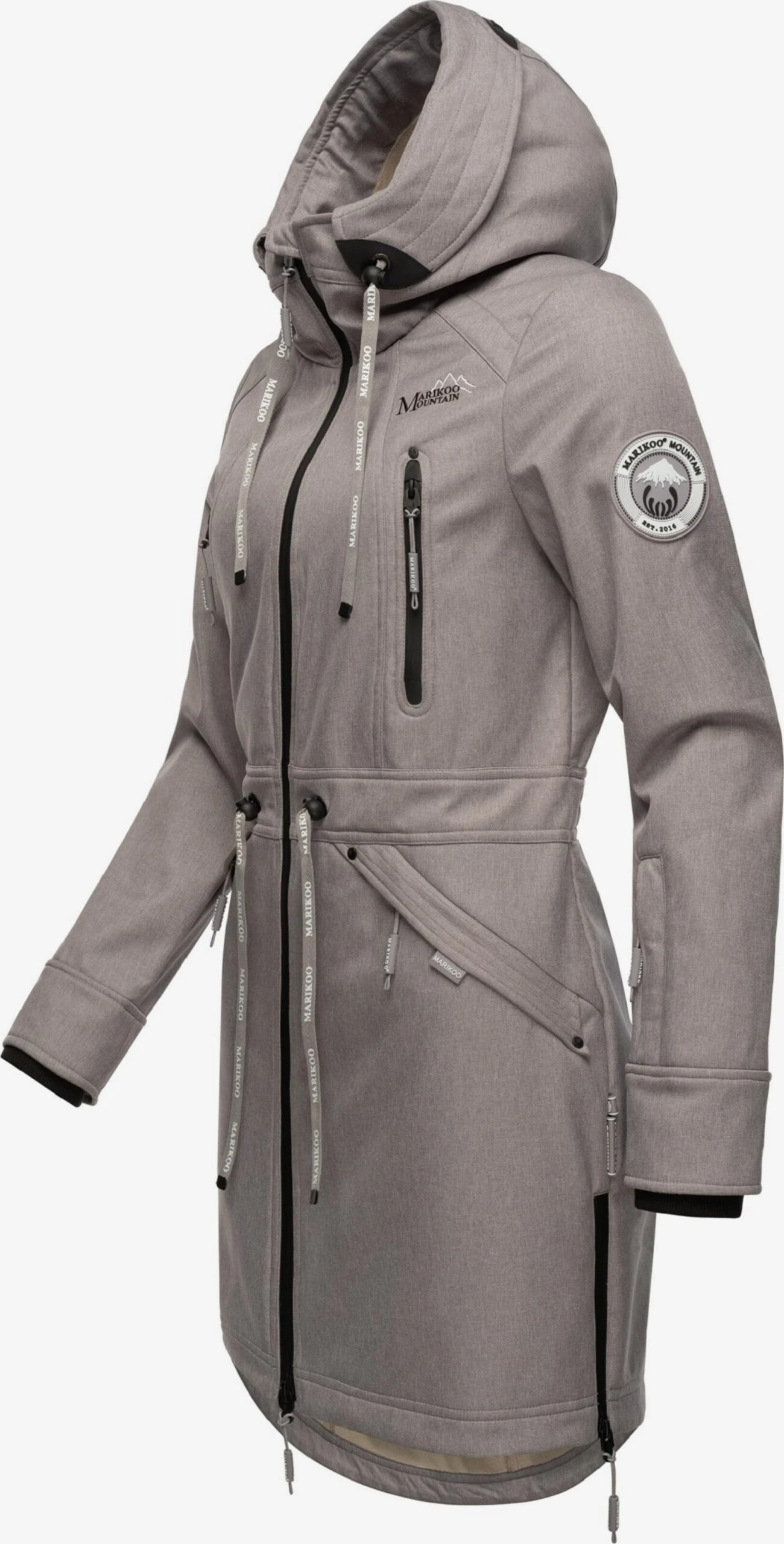 Marikoo Parkas Parka Mi-saison Femme Pierre 4 Marikoo Parkas Parka Mi-saison Femme Pierre – Image 2