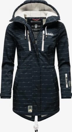 Marikoo Manteaux De Pluie Manteau Fonctionnel Zimtzicke Femme Bleu Marine