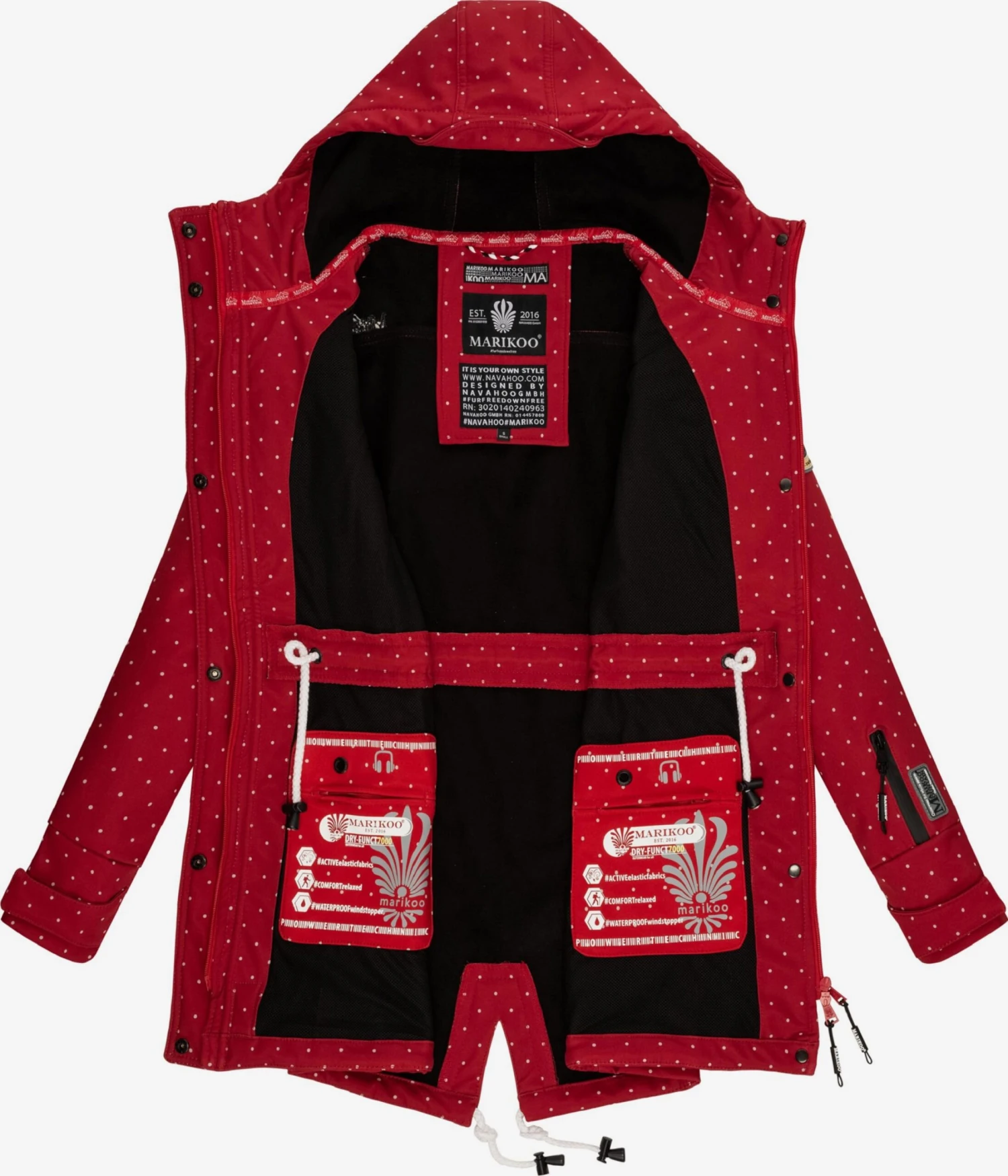 Marikoo Manteaux De Pluie Manteau Fonctionnel Zimtzicke Femme Rouge Rubis 6 Marikoo Manteaux De Pluie Manteau Fonctionnel Zimtzicke Femme Rouge Rubis – Image 4