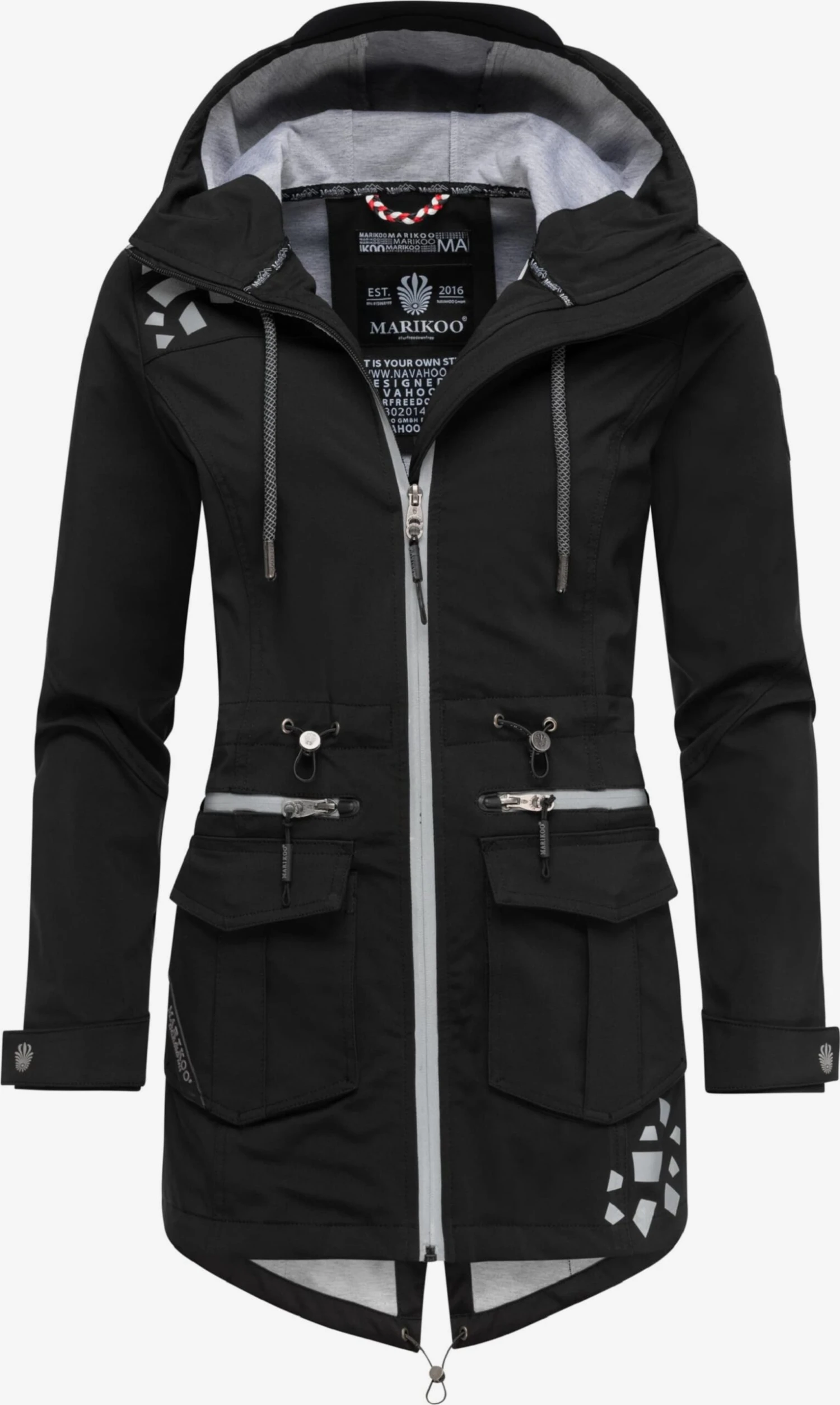 Marikoo Vestes Dextérieur Veste Fonctionnelle Ulissaa Femme Noir 4 Marikoo Vestes Dextérieur Veste Fonctionnelle Ulissaa Femme Noir – Image 2