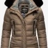 Marikoo Vestes Dhiver Veste D’hiver Loveleen Femme Noisette -Marikoo 31b343a32bd3f49f20852a4f13156b04