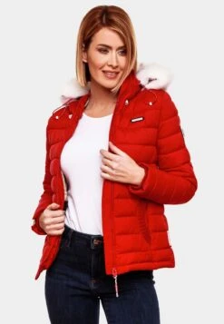 Marikoo Vestes Dhiver Veste D’hiver Nasriin Femme Rouge -Marikoo 3795a0155291bbdbadf48fd0325a7627
