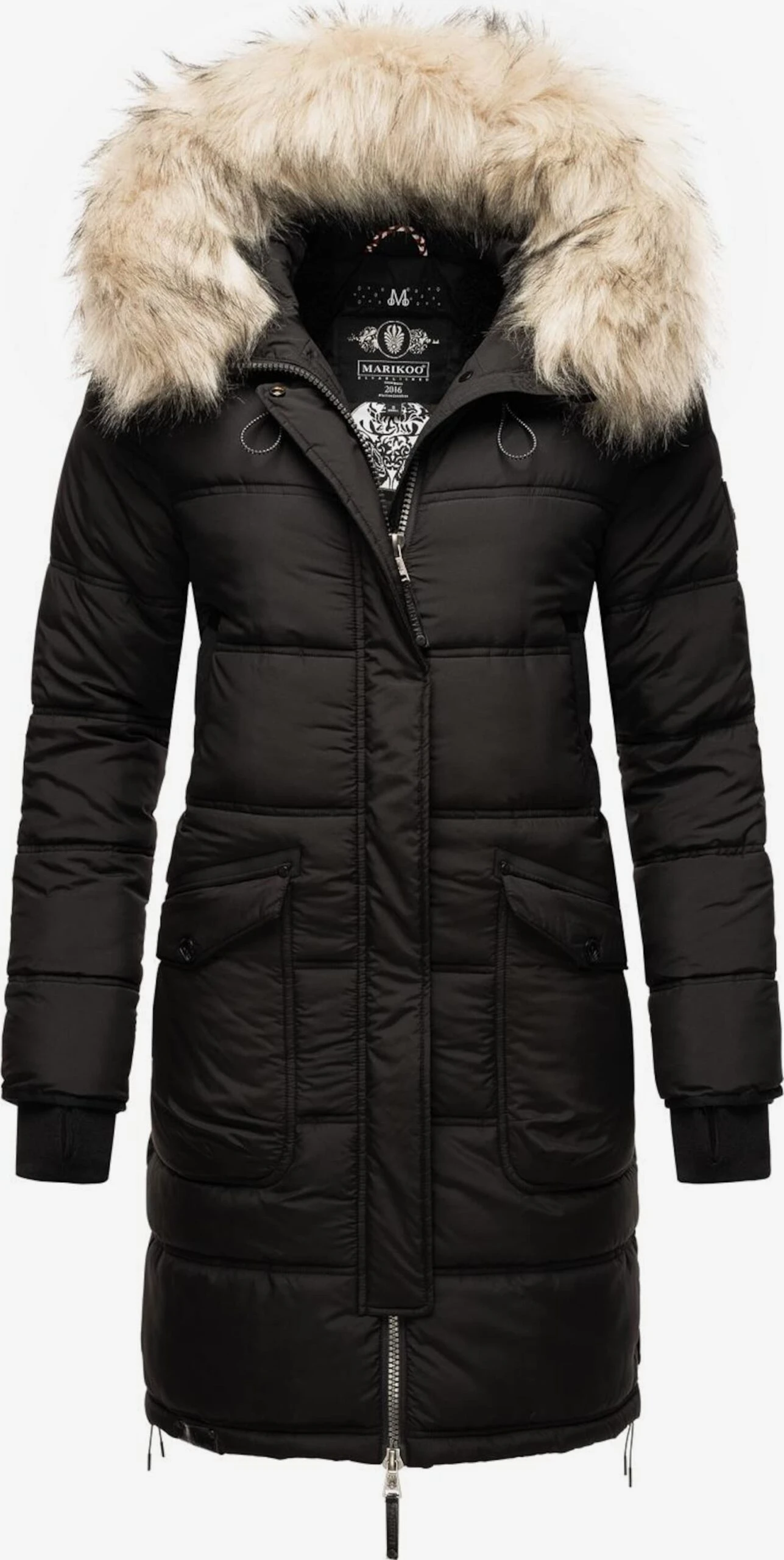 Marikoo Manteaux Dhiver Manteau D’hiver Chaskaa Femme Noir 3 Marikoo Manteaux Dhiver Manteau D’hiver Chaskaa Femme Noir