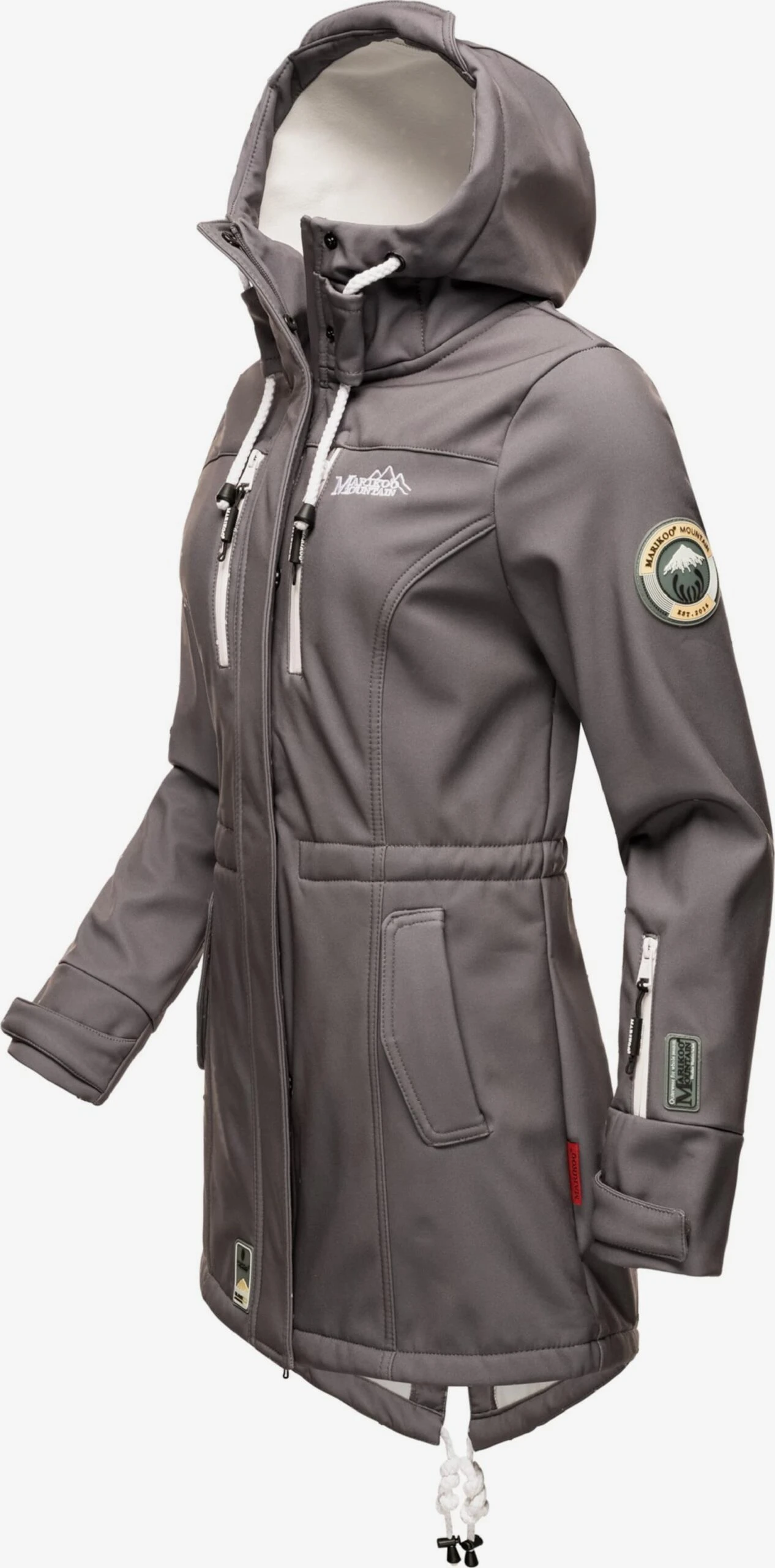 Marikoo Manteaux De Pluie Manteau Fonctionnel Zimtzicke Femme Gris 4 Marikoo Manteaux De Pluie Manteau Fonctionnel Zimtzicke Femme Gris – Image 2