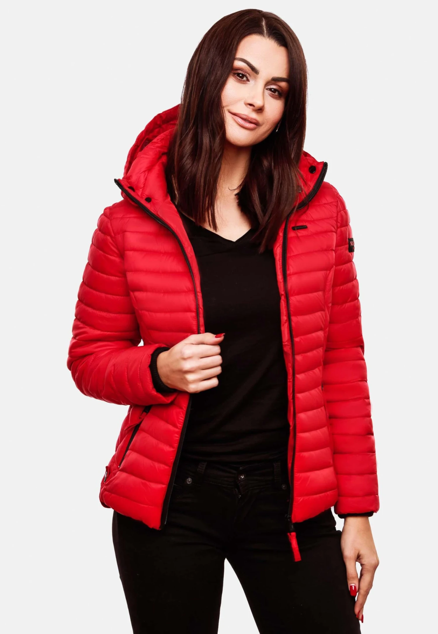 Marikoo Vestes De Mi-saison Veste Mi-saison Samtpfote Femme Rouge 9 Marikoo Vestes De Mi-saison Veste Mi-saison Samtpfote Femme Rouge – Image 7
