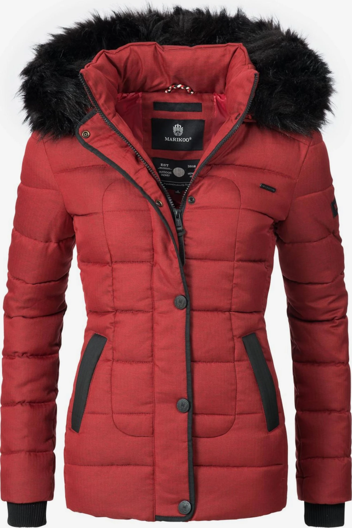 Marikoo Vestes Dhiver Veste D’hiver Unique Femme Rouge 3 Marikoo Vestes Dhiver Veste D’hiver Unique Femme Rouge