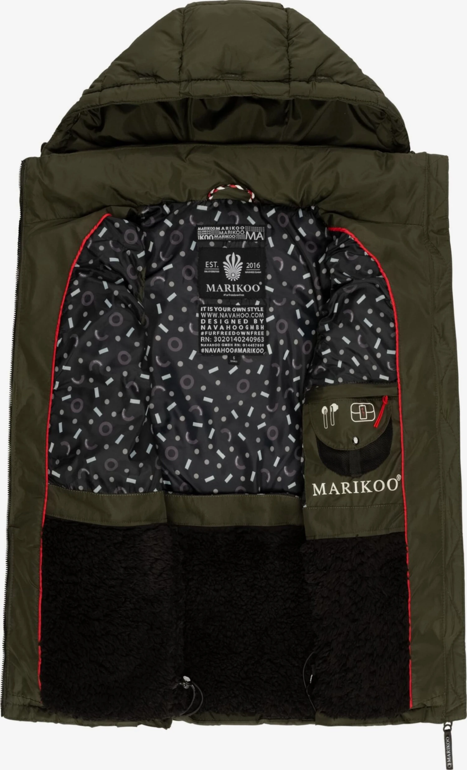 Marikoo Vestes Sans Manches Gilet Eisflöckchen Femme Olive 7 Marikoo Vestes Sans Manches Gilet Eisflöckchen Femme Olive – Image 5