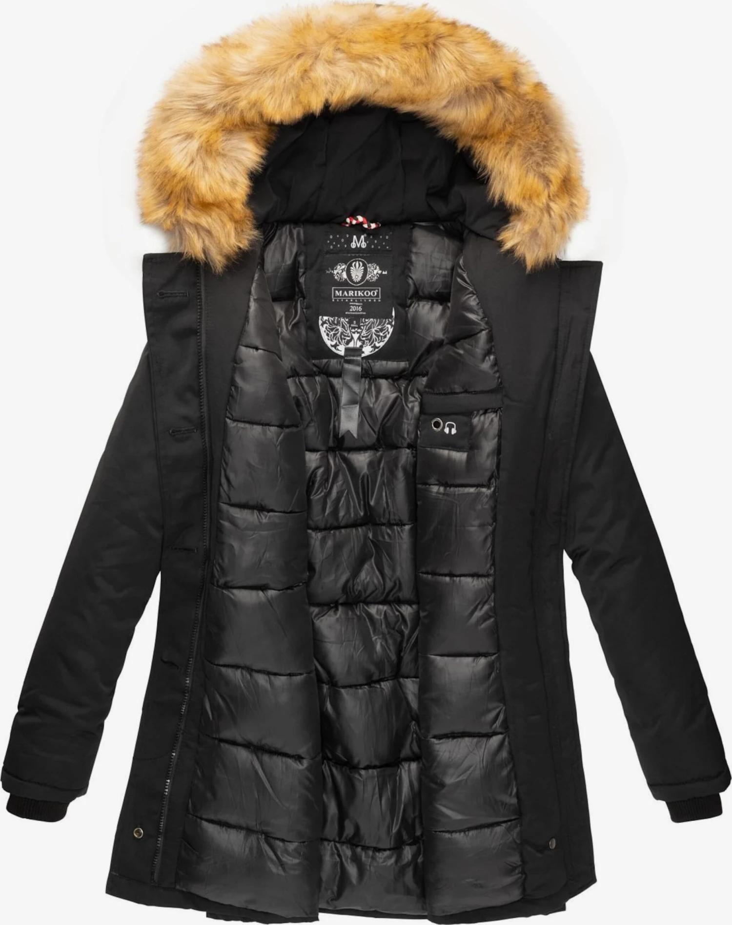 Marikoo Parkas Parka D’hiver Karmaa Femme Noir 6 Marikoo Parkas Parka D’hiver Karmaa Femme Noir – Image 4