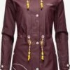 Marikoo Manteaux De Pluie Manteau Fonctionnel Femme Bordeaux -Marikoo 3fac5793d0cb60a927f112d739ebf4b5