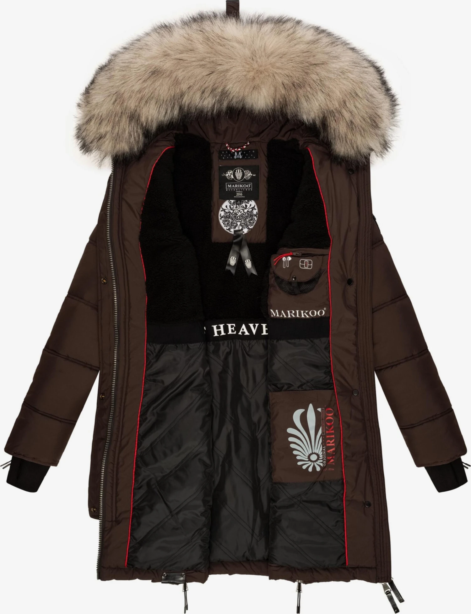 Marikoo Manteaux Dhiver Manteau D’hiver Chaskaa Femme Moka 7 Marikoo Manteaux Dhiver Manteau D’hiver Chaskaa Femme Moka – Image 5