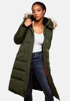 Marikoo Manteaux Dhiver Manteau D’hiver Schneesternchen Femme Vert -Marikoo 40c5e0bf8c3cde16e5d776d998f409fd