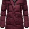 Marikoo Manteaux Dhiver Manteau D’hiver Schneesternchen Femme Bordeaux -Marikoo 41df5695f7ac988bdc630ee6f941034b